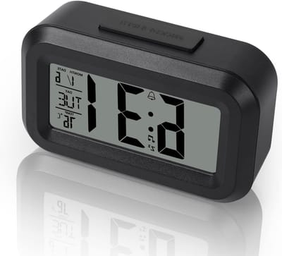 Digitale wekker met LED-display en instelbare sluimerfunctie voor slaapkamer en kantoor