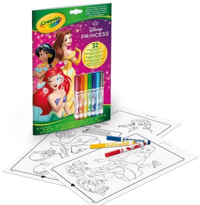 Crayola - Hobbypakket - Kleurboek Met Wasbare Stiften - Disney Princess