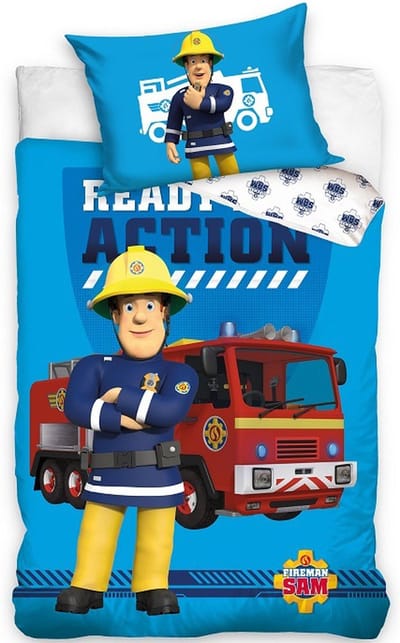 Brandweerman Sam BABY Dekbedovertrek, Ready for Action - 100 x 135 cm - Katoen