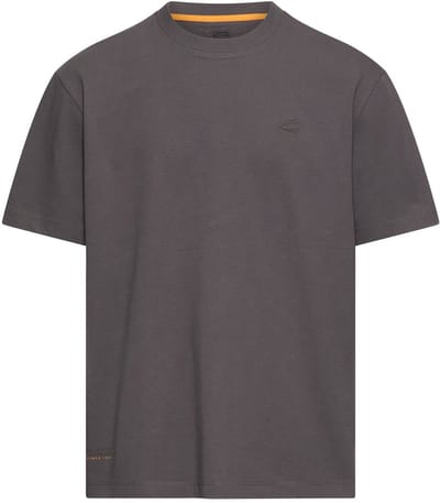 camel active T-shirt met rugprint in relaxed fit - Maat menswear-3XL - Grafietgrijs