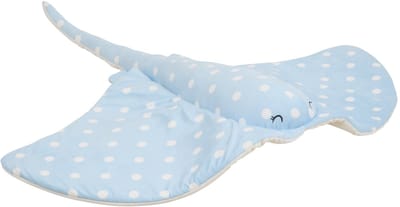 Atmosphera Kids Knuffel Manta XL - 95x90xH10cmcm - Lichtblauw