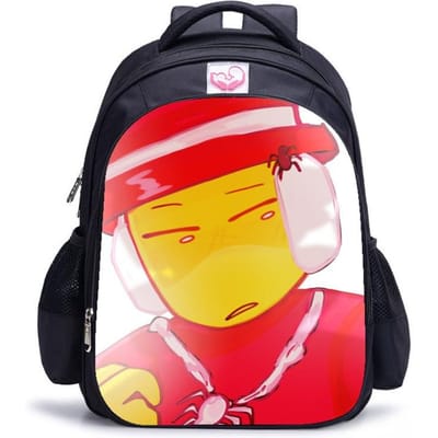 Steal A Brainrot Game Bedrukte Schooltas Game Fans Lichtgewicht Student Rugzak Black-large