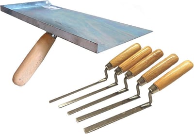 Metselgereedschap Set: Troffel en Vingertroffels voor Voegen en Reparatie
