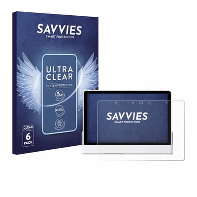 Savvies - Screenprotector voor eufy Smart Display E10 - Folie Beschermfolie transparant 6 Stuks