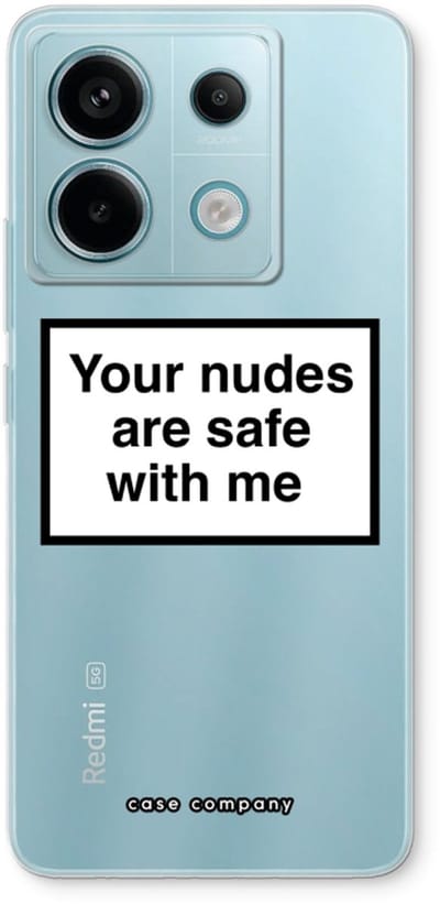 Case Company® - Hoesje geschikt voor Xiaomi Poco X6 hoesje - Safe with me - Soft Cover Telefoonhoesje - Bescherming aan alle Kanten en Schermrand