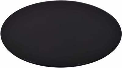 Rond Tafelblad Glas - Tafelblad Vervanging - Salontafel Gebruik - Gehard Veiligheidsglas - 60 cm Diameter - Zwart