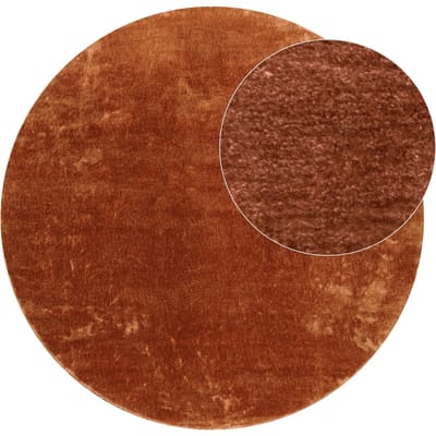 Tapijt Calissa koper 80 cm rond
