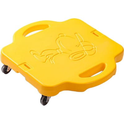 Kinderen Plastic 4 Wielen Buitensport Scooter Kinderen Balans Scooter voor Kinderen Blauw Yellow geel