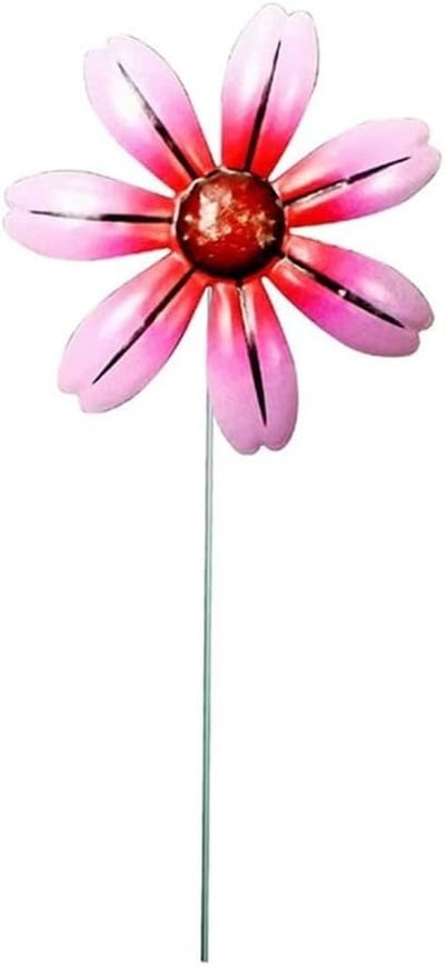 Metalen bloem stakes - Tuin sculptuur - Buiten decoratie - Levendig kleurrijk ontwerp - 38 cm lengte - Meerdere kleuren