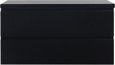Diamond Line Callisto - Badkamermeubel / Badkamerkast - 100cm - Mat Zwart - Topblad - Softclose