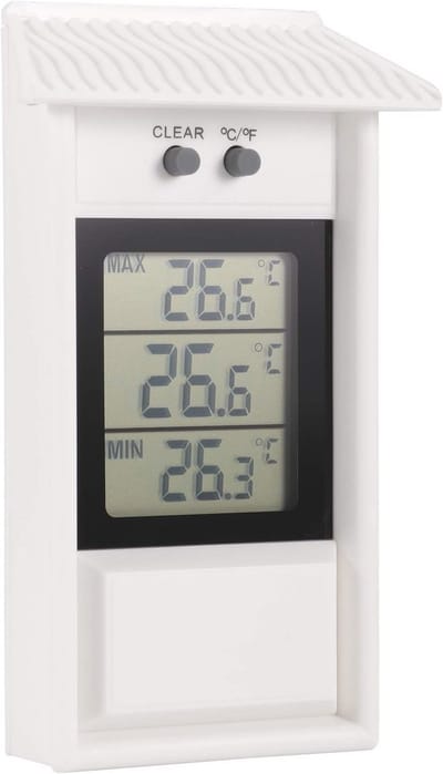 Waterproof Digital Greenhouse Thermometer with Max/Min Function -20 to 50°C