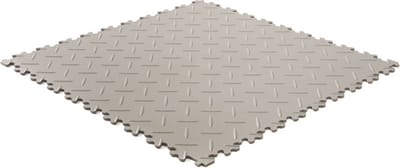 Rubbermagazijn - PVC kliktegel diamant - Lichtgrijs - 50x50cm - Dikte 4mm - winkel - showroom - garage - prijs per stuk
