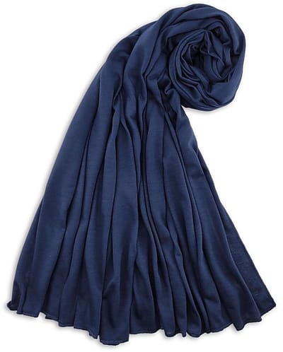 JB Collection - Hoofddoeken - hoofddoek polyester jersey uni marineblauw - marineblauw