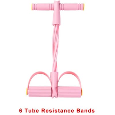 1/4-Niveau Weerstandsband Spanner Met Antislip Handvatten Voor Thuis Fitness Buikspier Training Yoga