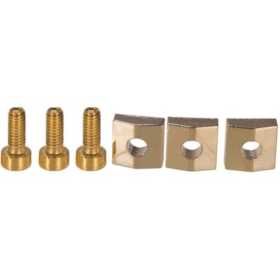 Système de verrouillage de cordes pour guitare électrique, pont Tremolo, bloc d'écrou en métal et pince hexagonale or
