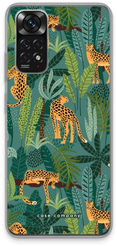 Case Company® - Hoesje geschikt voor Xiaomi Redmi Note 11 hoesje - Luipaard 2 - Soft Cover Telefoonhoesje - Bescherming aan alle Kanten en Schermrand