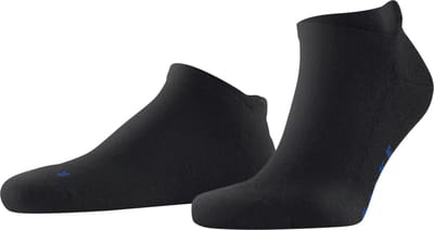 FALKE Keep Warm kort eenkleurig wol sneakersokken enkelsokken unisex zwart - maat 37-38