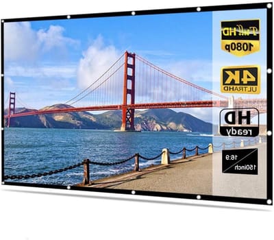 Opvouwbaar Projectorscherm - Draagbaar Filmscherm - Thuisbioscoop Creëren - Kreukvrij Zacht Materiaal - 72 inch - Wit