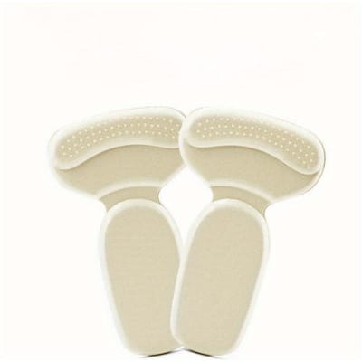 Demi-semelles pour chaussures à talons hauts pour femmes, doublure, autocollants arrière, soulagement de la douleur au talon, coussinets protecteurs, soulagement de la douleur au talon du pied white
