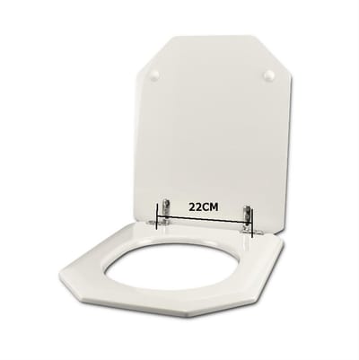 Wc-bril voor Geberit SPHUNX MYCENE 22 met Softclose Mechanisme en Verchroomde Scharnieren