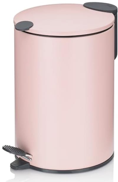 Pedalvaatdoek, 3L, Stil-sluitend, Metaal, Roze