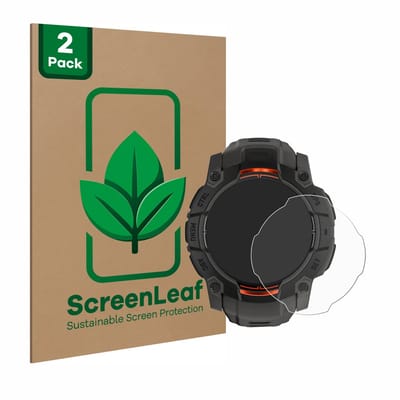 2 Stuks Screenprotector voor Garmin Instinct 3 Solar (50 mm) - Hoogwaardige Beschermfolie transparant