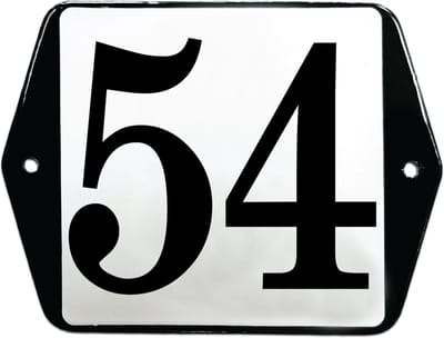 Emaille huisummer model oor - 54