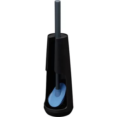 Tiger Tess - WC borstel met houder - vrijstaand - met Swoop® borstel flexibel - Zwart / Antraciet