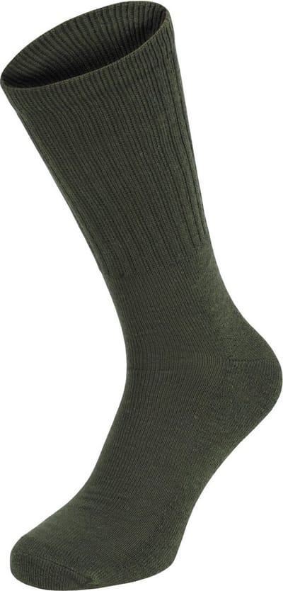 MFH Army - Outdoorsokken - legergroen - halflang - set van 3 - Maat 39/42