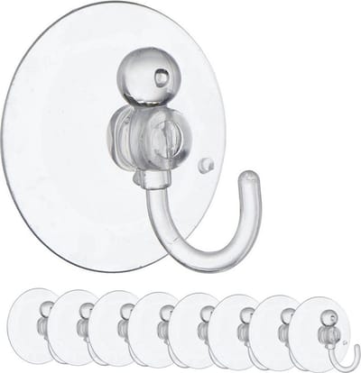 Zuighaak 3,5 cm 8 stuks - Zuighaken - Zuignap - Haak - Handdoekhaak