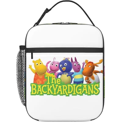 Backyardigans Grappige Geïsoleerde Lunchtas voor Vrouwen Kinderen Draagbare Voedseldozen Thermische Lunchbox Tote One Size black