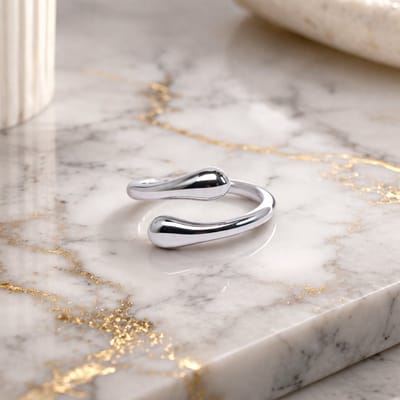 Brendoe Zilverkleurige Verstelbare Ring Dames – Open Ring One Size – RVS 304 – Minimalistische Ring – 1,8 cm – Brendoe
