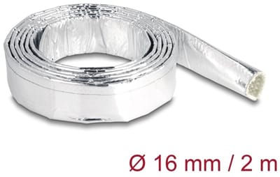 Delock Cable Sleeve made of glass fiber and aluminium 2 m x 16 mm