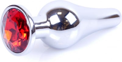 Bossoftoys - 64-00073 - big Butt Plug - Silver - Anal - Red