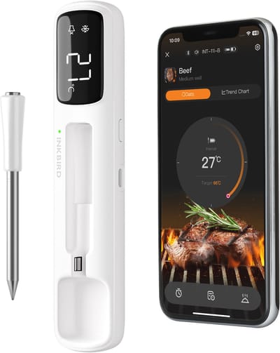 INKBIRD INT-11I-B Mini BBQ vleesthermometer nieuwe 2025