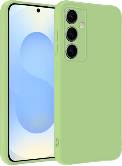 Hoesje - Geschikt voor Samsung Galaxy S25 - Sterk & Shockproof - Siliconen Case - Hoes Cover - Telefoonhoes - Groen