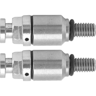 2 pièces M5x0.8 Alliage d'Aluminium Fourche Purgeur d'Air Soupape de Décharge de Pression Remplacement pour CRF150R CR125R CR250R CRF250R Argenté argenté