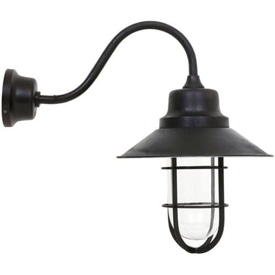 KS Verlichting Messing Stallamp Vermont Antiek Zwart