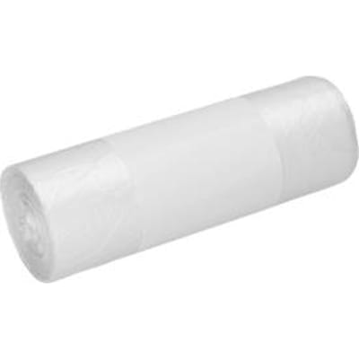 Deiss afvalzakken, 60 liter, HDPE met 10-20% gerecycled materiaal, B 600 x H 720 mm, transparant, 2000 stuks