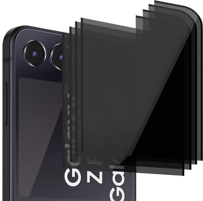 Privacy Screenprotector geschikt voor Samsung Galaxy Z Flip 7 - 4x Volledig Dekkend Glas Screen Protector