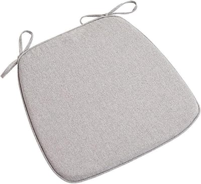Stoelkussens Set - Zitkussens - Comfortabel Zitten - Antislip met Banden - 42 x 40 cm - Beige Grijs