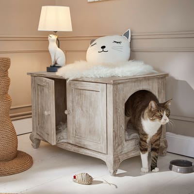 LOBERON Kattenhuisje Éloresa antiekbruin