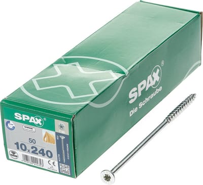 Spax-s Spaanplaatschroef platverzonken kop geel verzinkt T50 10 x 240mm