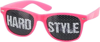 LOUD AND CLEAR® - Zonnebril - Festival Bril - Feestbril - Bril - HARDSTYLE - Roze