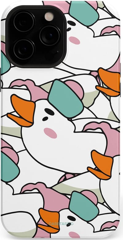 Casetastic Hoesje Geschikt voor Apple iPhone 13 Pro Magsafe - Stijlvolle Beschermende Duo-layer Case - Gansmatroos