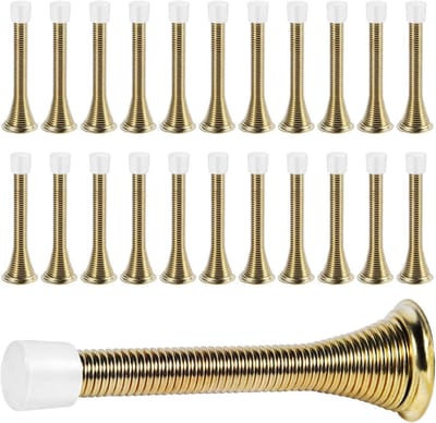 Veerdeurstoppers - Deurveer - Muren Beschermen - Flexibel Heavy-Duty - 75 cm - Goud