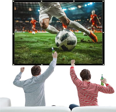 Projectiescherm Buiten - Filmscherm Opvouwbaar - Thuisbioscoop Creëren - Hoge Resolutie Beeld - Tot 120 Inch - Grijs