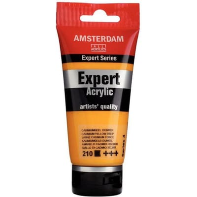 Peinture acrylique - Royal Talens - Amsterdam Expert - Jaune Cadmium Profond - 75ml - Mat jaune