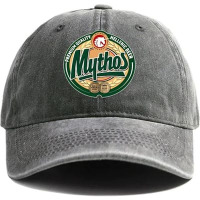 Mythos Bier Baseballpetten Verweerde Petten Dad Cap Mannen Vrouwen Retro Outdoor Zomer Verstelbaar Mythos Grieks Bier Petten Casual Adjustable gray