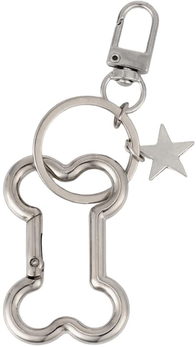 Dailygoods - Y2K Metalen Heavy Duty Karabijnhaak - Modieuze Sleutelhangerclip voor Tasdecoratie